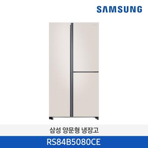[렌탈]60개월 기준 월 37,300원 [삼성전자] 3도어 양문형 냉장고 RS84B5080CE