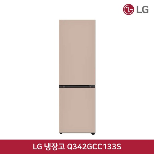[렌탈]60개월 기준 30,400원 LG 냉장고 상냉장 하냉동 344L 클레이 브라운 (Q342GCC133S)