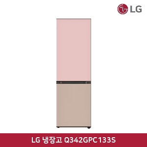 [렌탈]60개월 기준 30,400원 LG 냉장고 상냉장 하냉동 344L 핑크 클레이브라운 (Q342GPC133S)
